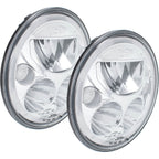 2007-2017 Jeep JK VX LED Headlight Kit - Chrome | White Halo
