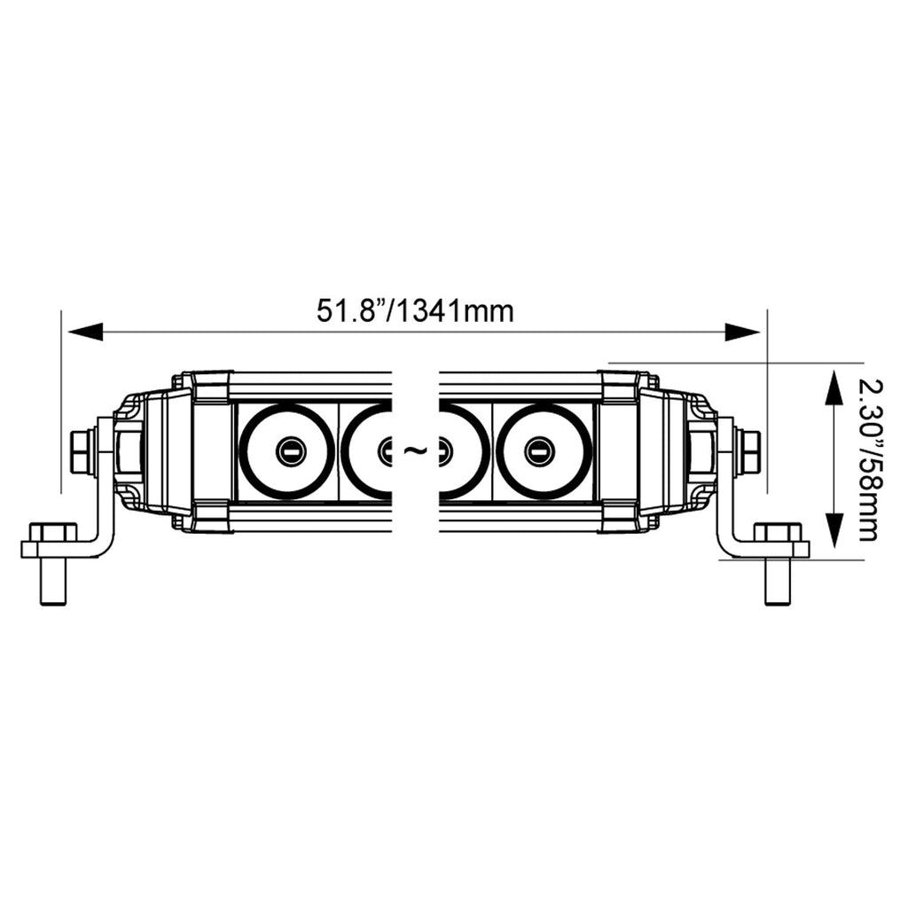 54" XPL Curved LED Light Bar